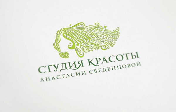 Разработка логотип для салона красоты Анастасии Сведенцовой, студия красоты в г. Уфа