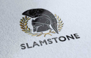 Логотип для компании SLAMSTONE занимается международными торговыми проектами г. Москва