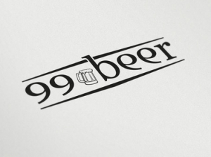 Разработка логотипа для 99Ber - розничный магазин пива в Уфе