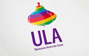Разработка логотипа для уральского агенства связи ЮЛА | ULA, г. Уфа