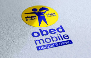 Логотип для сервиса доставки обедов ObedMobile г. Уфа