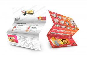 Дизайн буклета ресторна доставки Суши Пати 2011